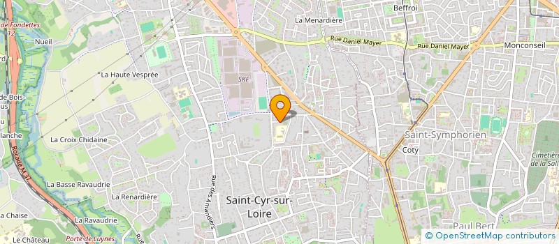 localisation de l'entreprise ROSA SCI  SAINT-CYR-SUR-LOIRE