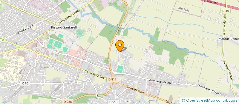 localisation de l'entreprise ROSABEL  VIEUX-BOUCAU-LES-BAINS