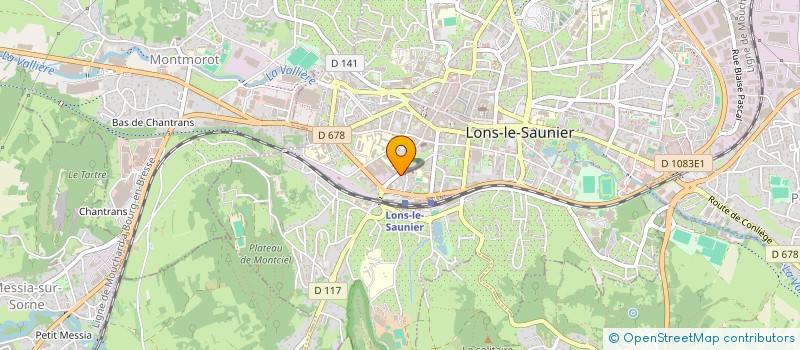 localisation de l'entreprise ROSACE  LONS-LE-SAUNIER