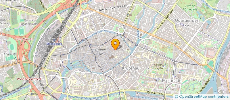 localisation de l'entreprise ROSACE GALERIE à STRASBOURG