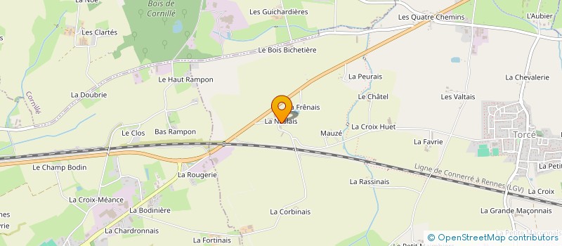 localisation de l'entreprise ROSACES  TORCE