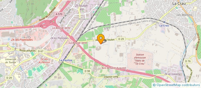 localisation de l'entreprise ROSACRAU  LA CRAU