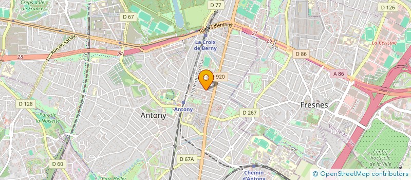 localisation de l'entreprise ROSAE à ANTONY