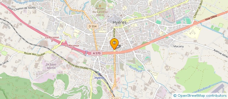 localisation de l'entreprise ROSAE à HYERES