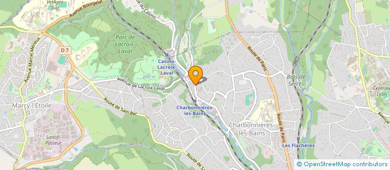 localisation de l'entreprise ROSAJON  CHARBONNIERES-LES-BAINS