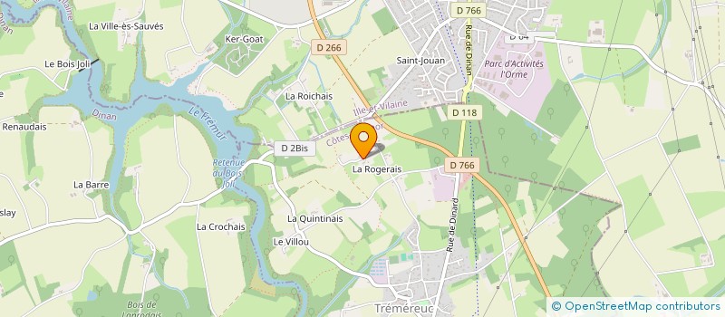 localisation de l'entreprise ROSAL'OR  TREMEREUC