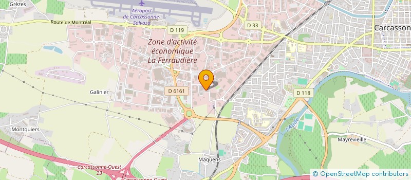 localisation de l'entreprise ROSALA à CARCASSONNE