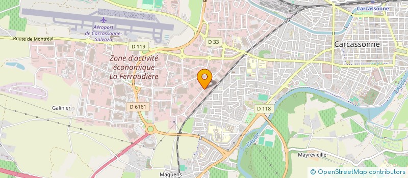 localisation de l'entreprise ROSALA ENERGIE à CARCASSONNE