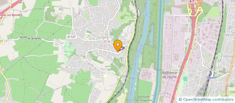 localisation de l'entreprise ROSALBA  IRIGNY