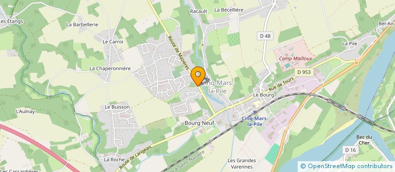 localisation de l'entreprise ROSALEO  CINQ-MARS-LA-PILE