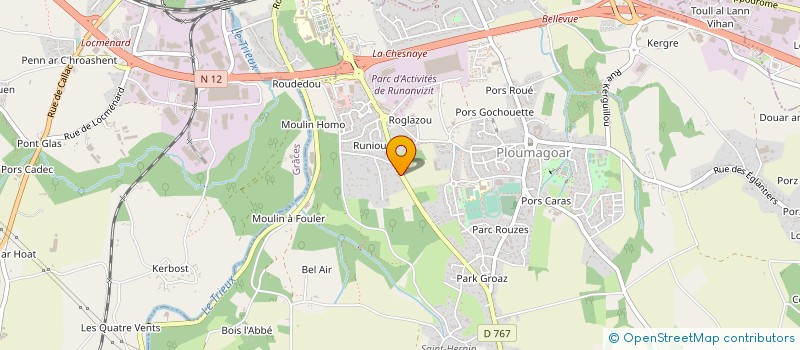 localisation de l'entreprise ROSALEXANN  PLOUMAGOAR