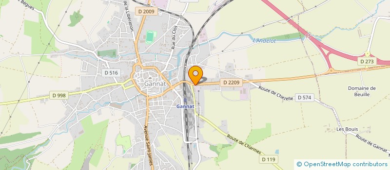 localisation de l'entreprise ROSALI 1 à GANNAT