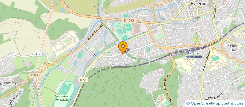 localisation de l'entreprise ROSALI  EVREUX