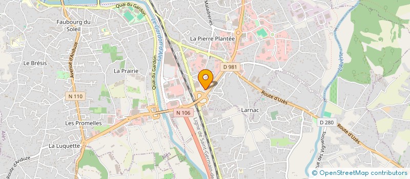 localisation de l'entreprise ROSALIE à ALES