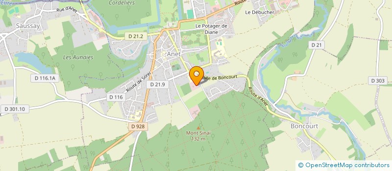 localisation de l'entreprise ROSALIE à ANET