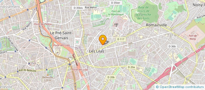 localisation de l'entreprise ROSALIND VETEMENT à LES LILAS