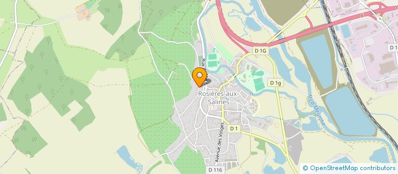 localisation de l'entreprise ROSALINES  ROSIERES-AUX-SALINES
