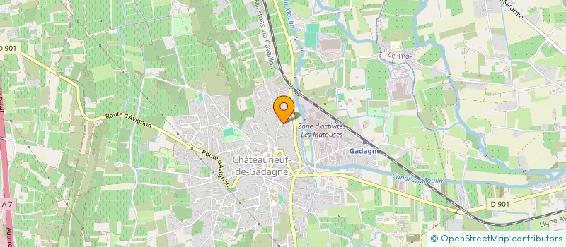 localisation de l'entreprise ROSALUCE  CHATEAUNEUF-DE-GADAGNE