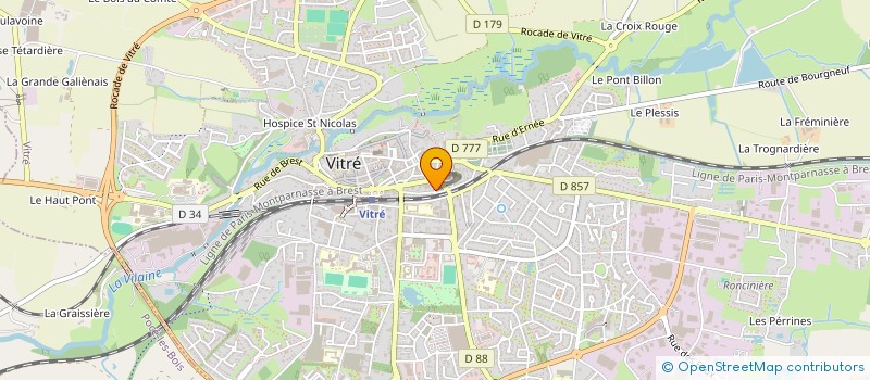 localisation de l'entreprise ROSALY  VITRE