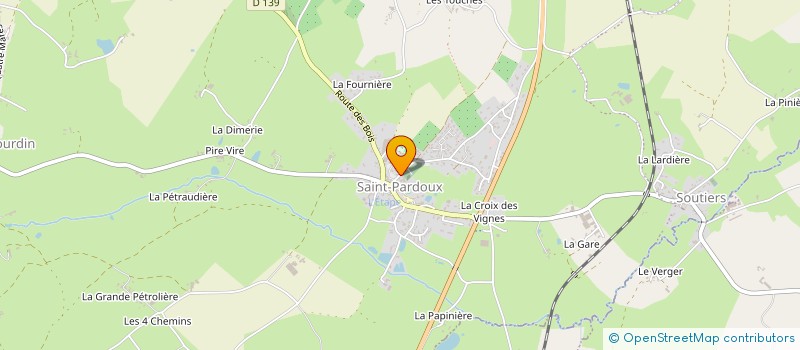 localisation de l'entreprise ROSAM  SAINT-PARDOUX-SOUTIERS