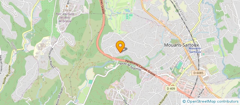 localisation de l'entreprise ROSAMINA  MOUANS-SARTOUX