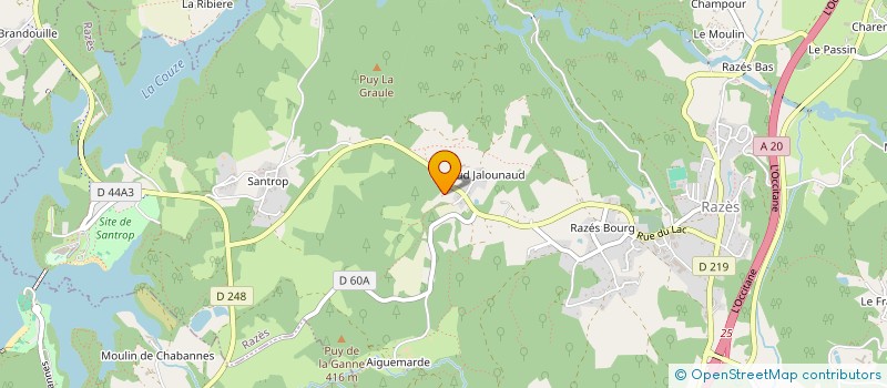 localisation de l'entreprise ROSANGA à RAZES