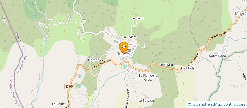 localisation de l'entreprise ROSANS AUTO SERVICE à ROSANS