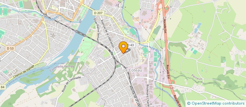 localisation de l'entreprise ROSARA TRANSPORT LOGISTIQUE à LE COTEAU