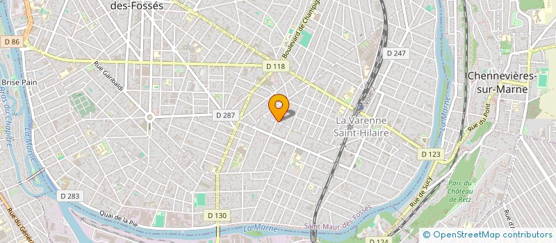 localisation de l'entreprise ROSARIO BATIMENT à SAINT-MAUR-DES-FOSSES