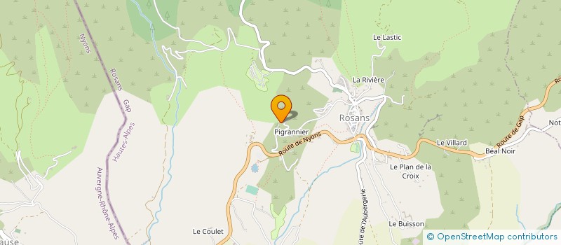 localisation de l'entreprise ROSARON  ROSANS