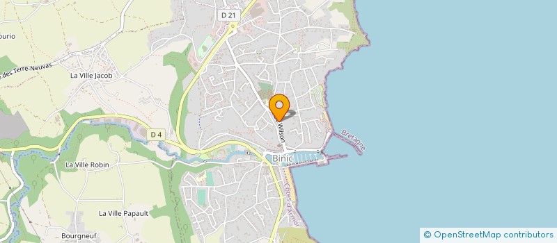 localisation de l'entreprise ROSAS GESTION à BINIC-ETABLES-SUR-MER