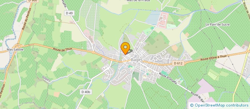 localisation de l'entreprise ROSASIMMOBILIER à BAGES