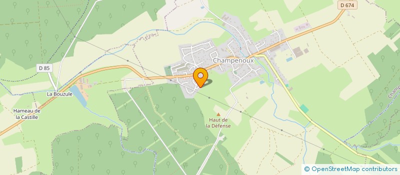 localisation de l'entreprise ROSASOL54  CHAMPENOUX