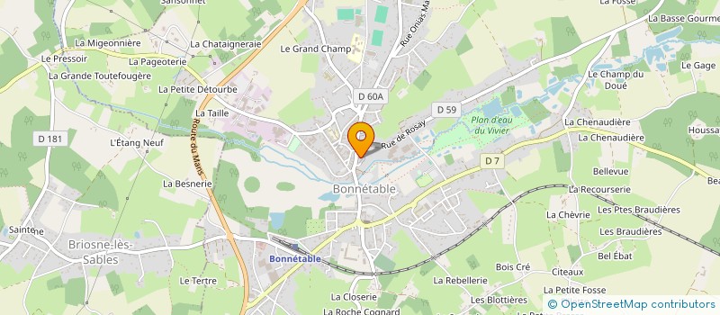 localisation de l'entreprise ROSAUD  BONNETABLE