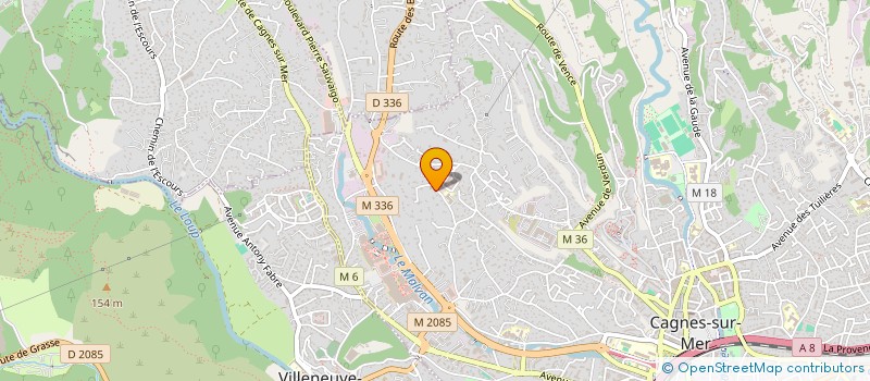 localisation de l'entreprise ROSAVI à CAGNES-SUR-MER