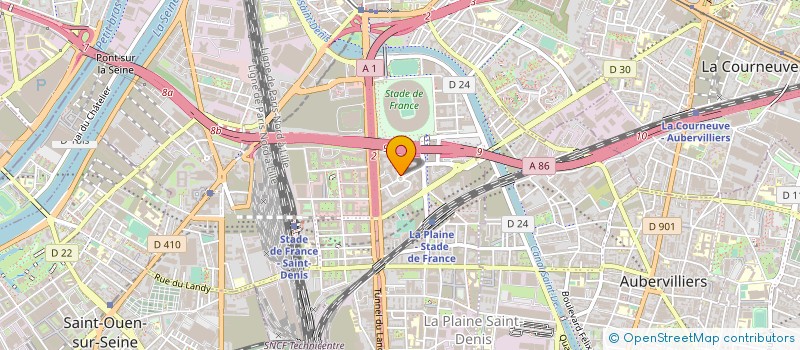 localisation de l'entreprise ROSAY-BUSSON SA à SAINT-DENIS