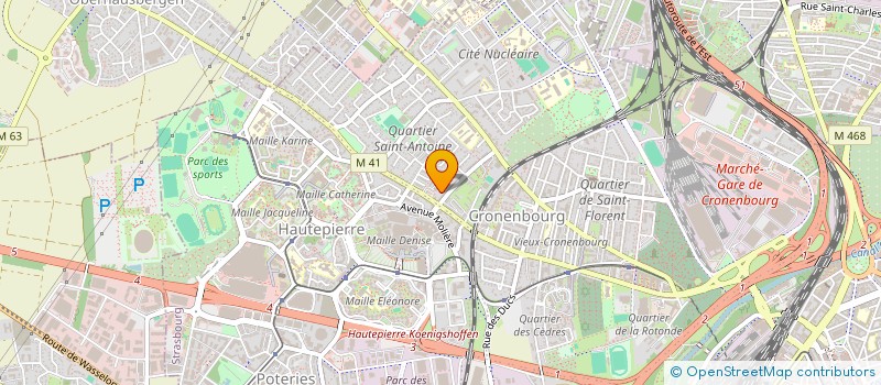 localisation de l'entreprise ROSBER à STRASBOURG
