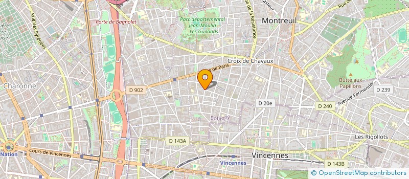 localisation de l'entreprise ROSBESPIERRE93 à MONTREUIL