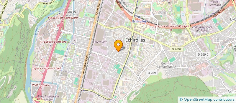 localisation de l'entreprise ROSCAT  ECHIROLLES