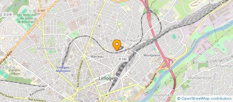 localisation de l'entreprise ROSCH à LIMOGES
