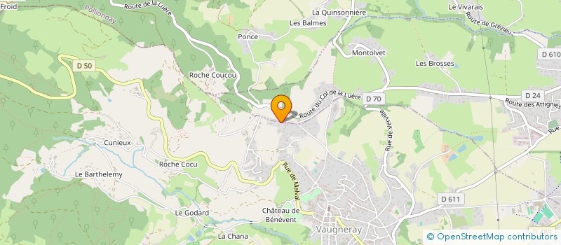 localisation de l'entreprise ROSCO 1G  VAUGNERAY