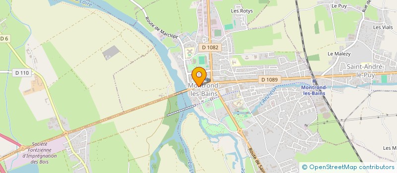localisation de l'entreprise ROSCONVOYAGE à MONTROND-LES-BAINS
