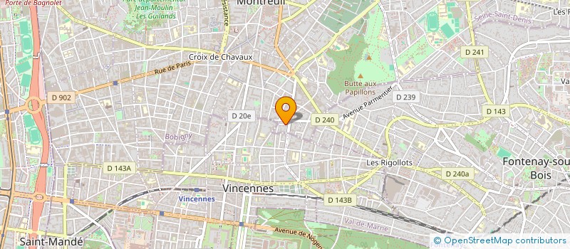 localisation de l'entreprise ROSCOSMOS à MONTREUIL
