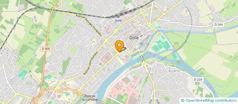 localisation de l'entreprise ROSE 2 à DOLE