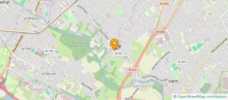 localisation de l'entreprise ROSE 3  HEM