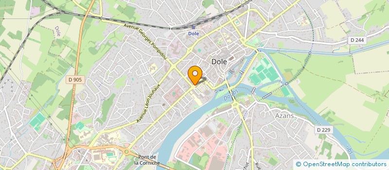 localisation de l'entreprise ROSE à DOLE