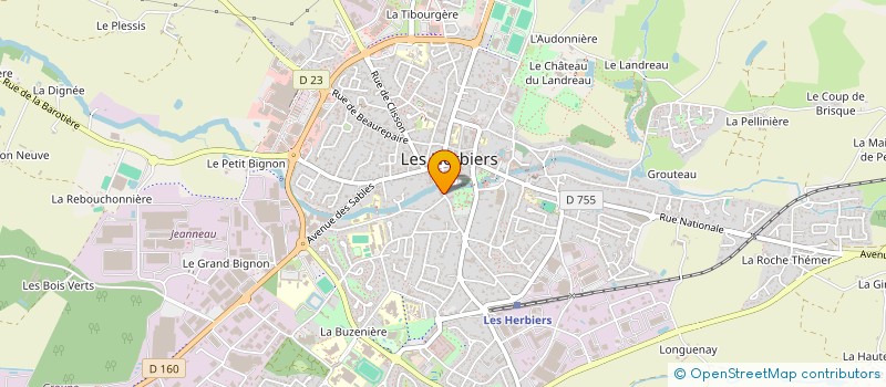localisation de l'entreprise ROSE à LES HERBIERS