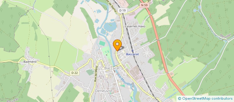 localisation de l'entreprise ROSE  BACCARAT