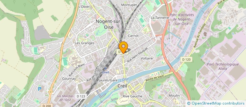 localisation de l'entreprise ROSE à NOGENT-SUR-OISE