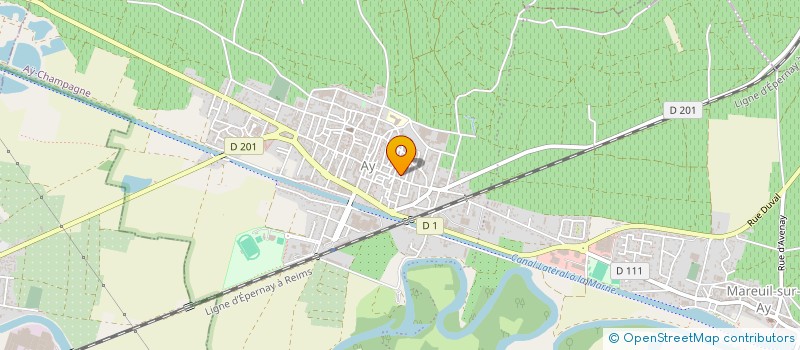 localisation de l'entreprise ROSE  AY-CHAMPAGNE